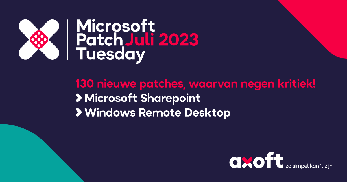 Patch Tuesday: De Microsoft-updates Van Juli 2023 - Axoft